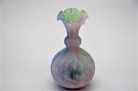 Art Glass Satin Vase