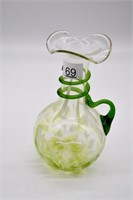Murano Style Green Vase