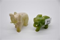2 Elephant Paperweight (1 Marble)