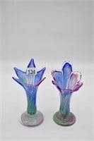 Pair of Art Glass Tulip Vases