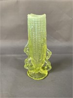 L.G Wright Opalescent Vaseline Vase
