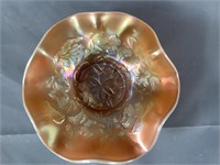 Dugan Peach Opalescent Bowl