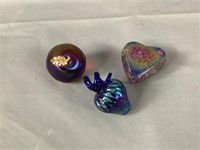 Carnival Glass Paper Weights
