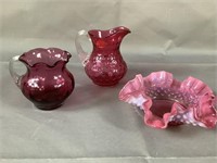 Cranberry and Amethyst Glass