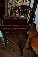 Magazine Rack & Windsor Chair As Found