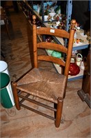 Primitive Rush Bottom Chair