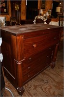 Solid Mahogany 4 Drawer Empire Chest
