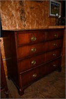 1820's Dresser Mahogany 2 Over 3 Drawer