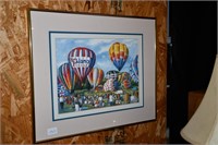 Plano Texas Hot Air Balloons Signed 326/525