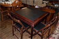 Made in Italy Card Table & 4 Chairs