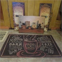 Coffee Floor Mat & Coffee Wall Art