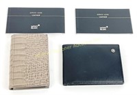 MONTBLANC CARD HOLDER AND NOTEPAD/BILLFOLD