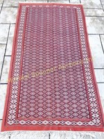 WOOL AND COTTON FLAT WEAVE TRIBAL CARPET