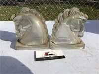 Glass Bookends
