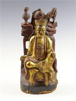Gilt Lacquered Wood Figure of Guanyin