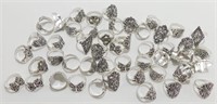 50 Vintage Tibet Silver Rings