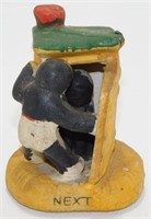 Vintage Black Americana Outhouse Ceramic Figurine