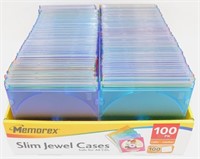 * 100 CD/DVD Jewel Cases