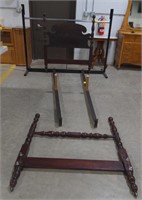(M) Wooden Bed Frame measures approximately 40