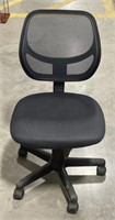 (L) Black Rolling Computer Chair (34”tall)