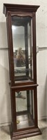 (L) Wooden and Glass Display Cabinet w/