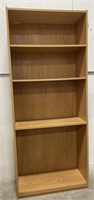 (L) Wooden Bookcase (12”long x 30”wide x 71”tall)