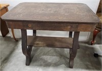 (J) Antique Table, Tabletop not connected to