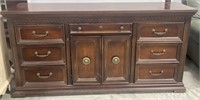 (J) Large Wooden 8 Drawer Dresser by Broyhill
