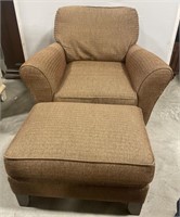 (J) Upholstered Armchair (38”x37”x34”) with