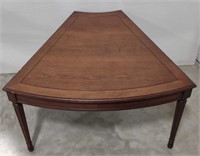 (O) Wooden Coffee Table. 34" L. × 29.5" W. ×