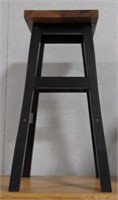 (O) Wooden Bar stool measures approximately 26"