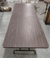 (J) Wooden Table w/ Folding Legs measuring 30"