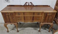 (O) Clawfoot Buffet Table measuring 72" by 22"
