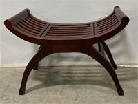 (E) Indonesian Hard Wood Curved Bench
