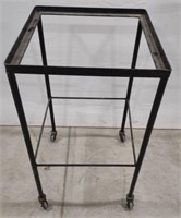 (II) Square Metal Stand on Wheels measuring 16"