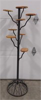 (AN) Metal Plant Stand w/ Wooden Pieces