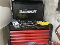Mastercraft Tool Box c/w Tools & Bucket of Sockets