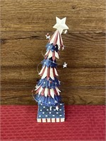 Metal USA Christmas tree