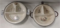 Vtg. Excello Heated Baby Dish & Majestic Child's