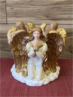 Resin angel candle holder