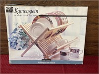 New Kaminstein Beachwood folding dish rack