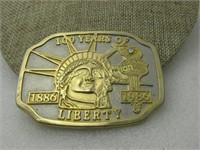 Vintage 100 Years of Liberty Belt Buckle, 3-3/8" b