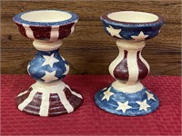 Like new patriotic candle stands