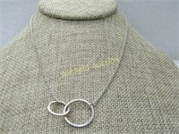Vintage Sterling Silpada Intertwined Ringed Neckla