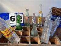 Old Bottles with wood RC container