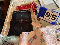Needle point quilt lot