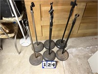 6 microphone stands