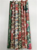 7 Gift Wrap Rolls *New & Opened