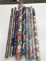 9 Gift Wrap Rolls *New & Opened
