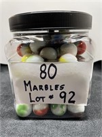 Lot of large marbles